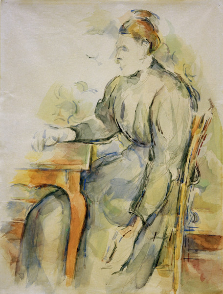Sitzende Frau (Mme Cézanne) von Paul Cézanne