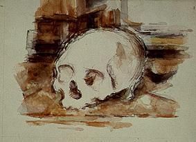 Studie eines Totenkopfes. von Paul Cézanne