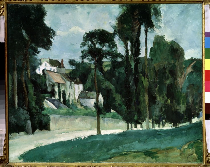 Weg in Pontoise von Paul Cézanne
