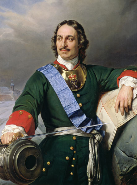Peter I the Great (1672-1725) 1838 von Hippolyte (Paul)  Delaroche