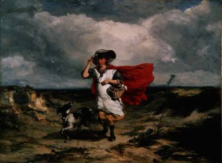 Crossing the Heath, Windy Day von Paul Falconer Poole