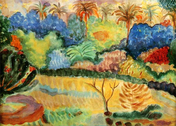Tahitische Landschaft von Paul Gauguin