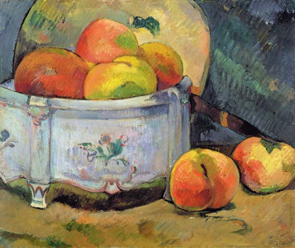 Stilleben mit Pfirsichen von Paul Gauguin