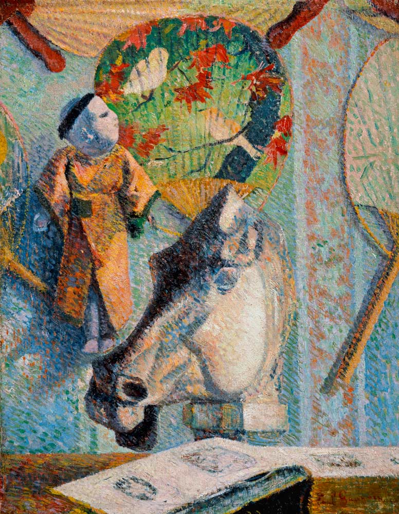 Stillleben mit Pferdekopf von Paul Gauguin
