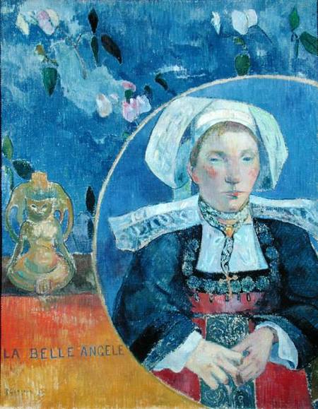 The Beautiful Angel (Madame Angele Satre, the Innkeeper at Pont-Aven) von Paul Gauguin