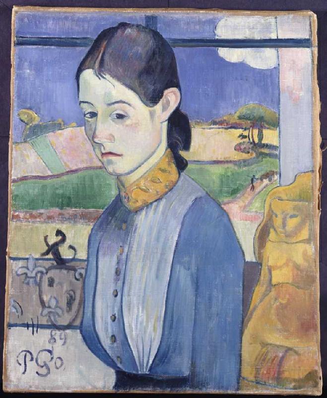 Junge Bretonin von Paul Gauguin
