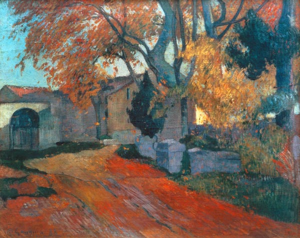 Die Alyscamps in Arles. von Paul Gauguin