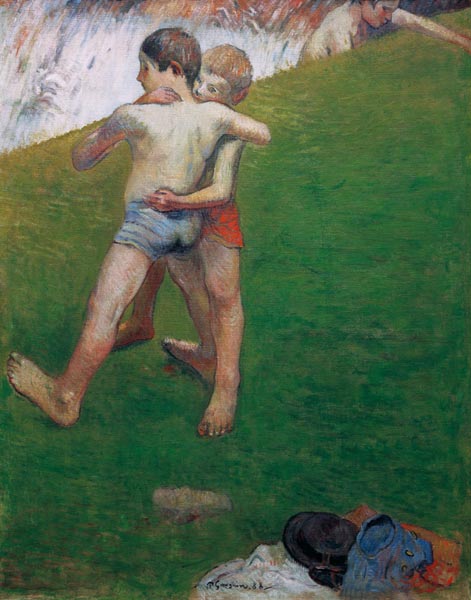 Les Enfants Luttant von Paul Gauguin