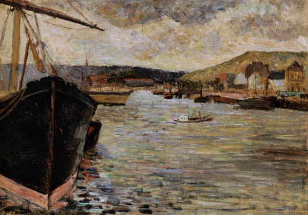 Port at Rouen von Paul Gauguin
