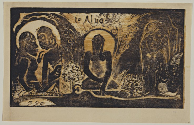 Te Atua (Die Götter) Aus der Folge "Noa Noa" von Paul Gauguin