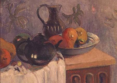Teiera, Brocca e Frutta von Paul Gauguin