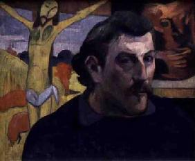 Self Portrait with the Yellow Christ 1889