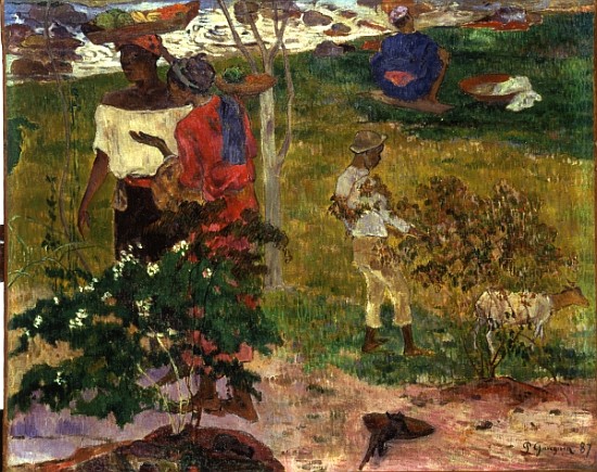 Topical Conversation von Paul Gauguin