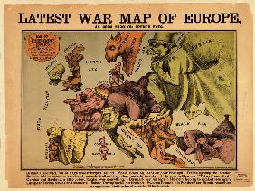 Neueste Karte von Europa (Nach Pariser Original) 1870