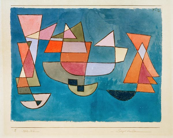 Segelschiffe, 1927, 225. von Paul Klee