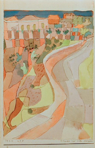 Strasse bei Villa Mazzaro 1924.238. von Paul Klee