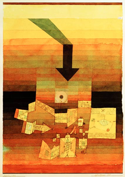 Betroffener Ort, 1922, 109. von Paul Klee