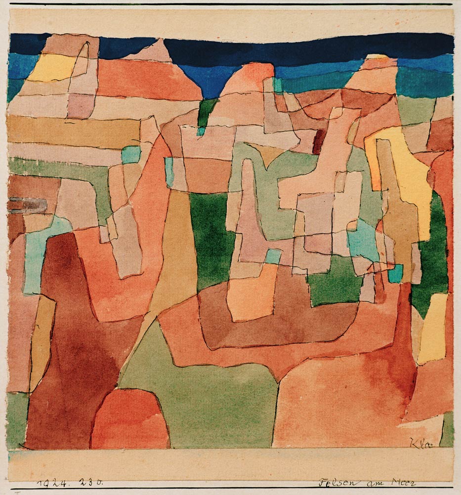 Felsen am Meer, 1924.230. von Paul Klee