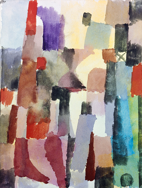 Hochstrebende Stadtvision von Paul Klee