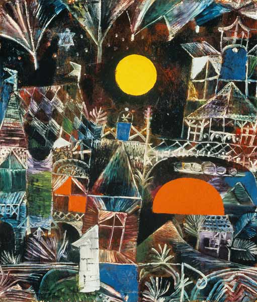 Mondaufgang - Sonnenuntergang von Paul Klee