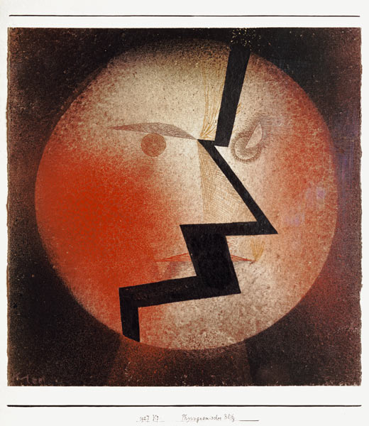 Physiognomischer Blitz. von Paul Klee