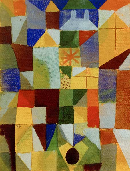 Staedtische Komposition m.d. mit gelben von Paul Klee