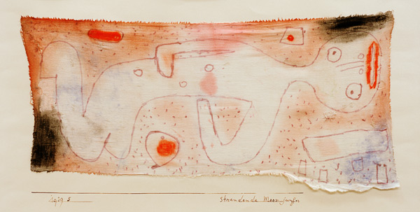 Strandende Meerjungfer, von Paul Klee