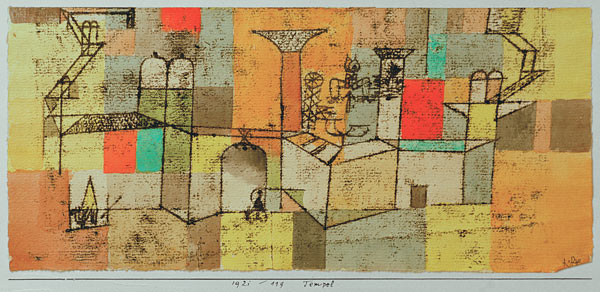 Tempel, 1921.119. von Paul Klee