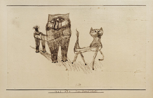 Tierfreundschaft, 1923, 222. von Paul Klee