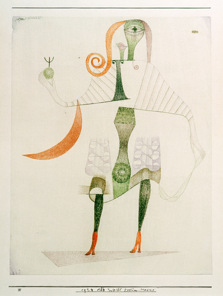 Weibl. Kostuem-Maske, 1924, 150. von Paul Klee