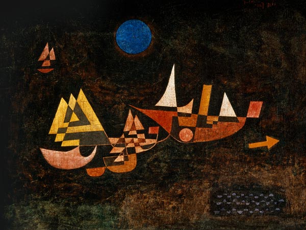 Abfahrt der Schiffe, 1927. von Paul Klee