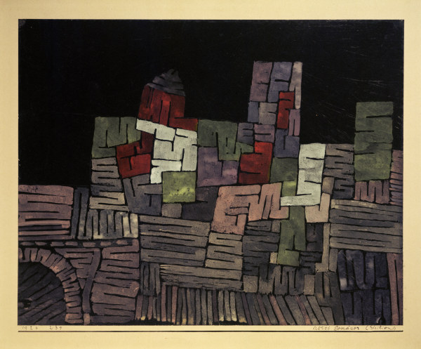 Altes Gemaeuer, Sizilien, 1924. von Paul Klee