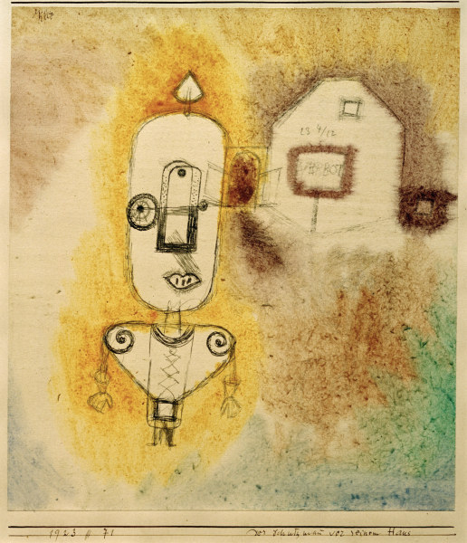 Der Schutzmann vor seinem Haus, von Paul Klee
