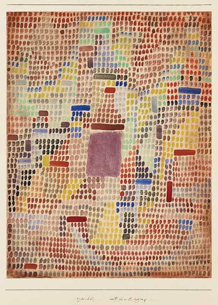 Mit dem Eingang von Paul Klee