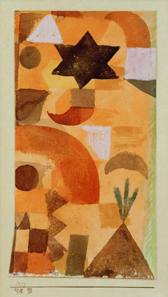 Vignette an Aegypten. 1918.33. von Paul Klee