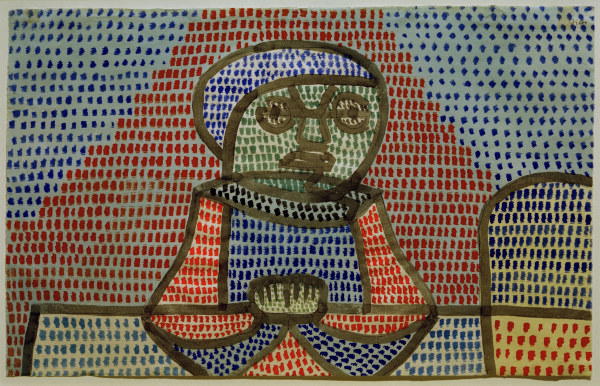 Knabe am Tisch, von Paul Klee