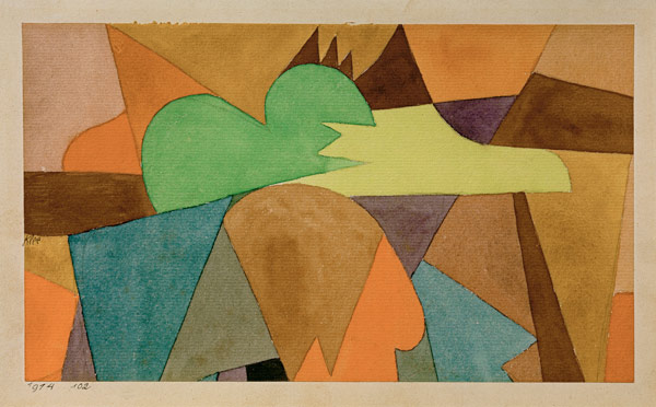 mit d. braunen Spitzen, 1914, 102. von Paul Klee