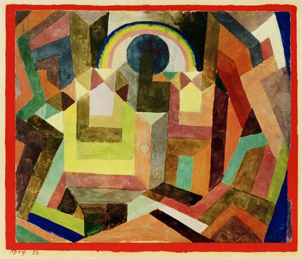 mit dem Regenbogen, 1917, 56. von Paul Klee
