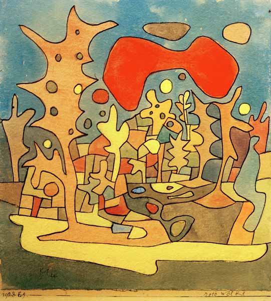 Rote Wolke, 1928. von Paul Klee