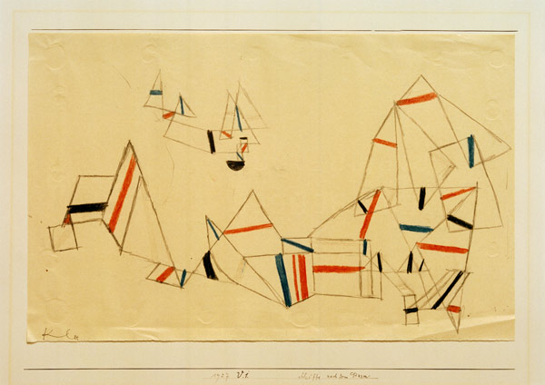 Schiffe nach dem Sturm, von Paul Klee