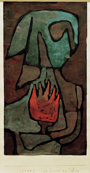 sie huetet die Flamme, von Paul Klee