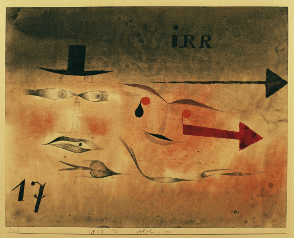Siebzehn, irr (1923.136). von Paul Klee