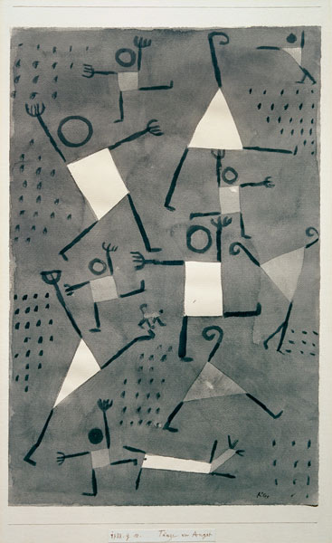 Taenze vor Angst, 1938,90. von Paul Klee