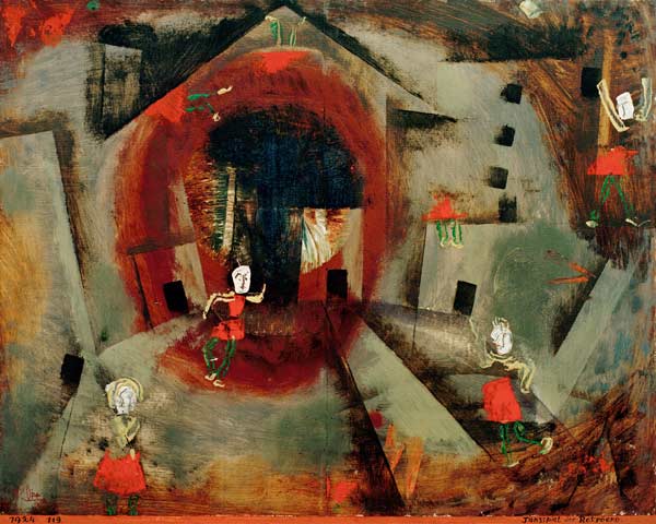 Tanzspiel der Rotroecke, 1924. 119 von Paul Klee