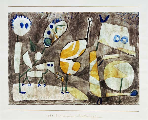 Ungeheuer in Bereitschaft, 1939, 75 von Paul Klee
