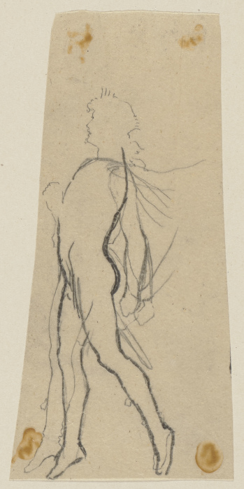Oberon, nackt und schwebend, nach links von Paul Konewka