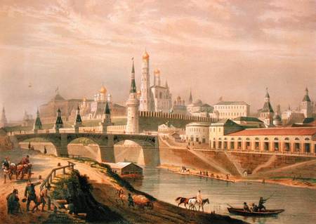 View of the Moscow Kremlin von Paul Marie Roussel