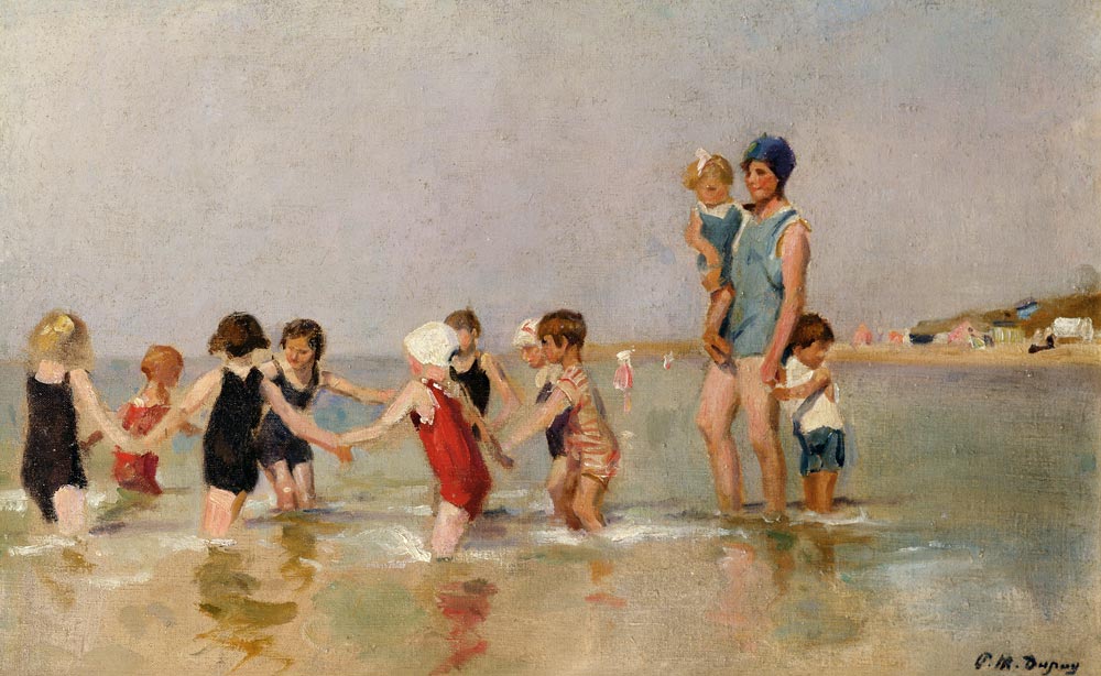 Kinder baden von Paul Michel Dupuy