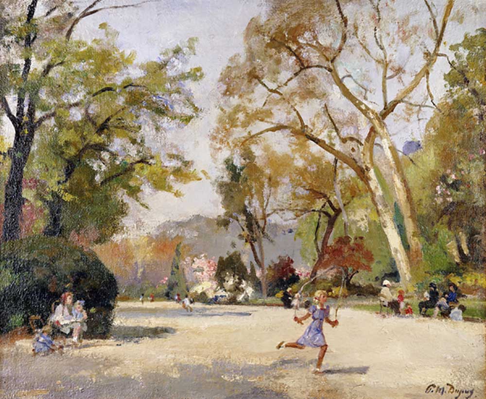 Kinder im Parc Monceau; Kinder im Parc Monceau, von Paul Michel Dupuy