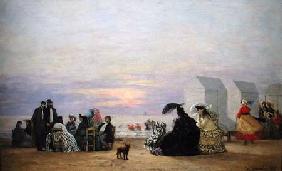 Beach Scene, Evening 1864